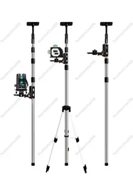 3/4 Meters Stainless Steel Level Lifting Support Rod. Infrared Top Rod Telescopic Vertical Rod Lifting Rod. Shelf