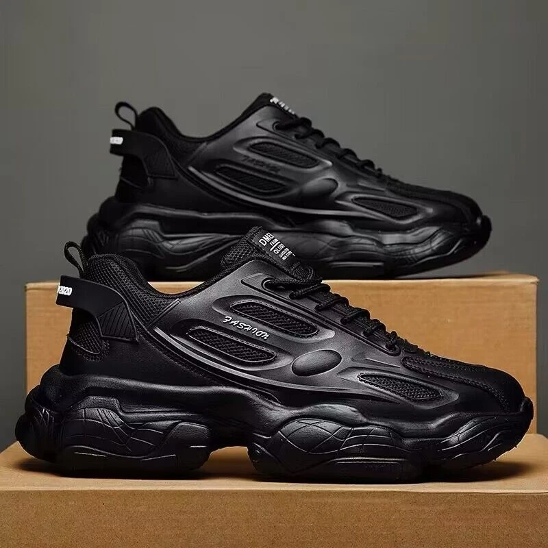 

Men's Breathable Running Shoes Summer Casual Sports Increased Height Dad Shoes Fashionable Student Running Trendy Shoes