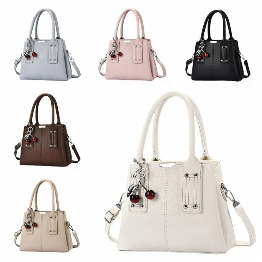 

Trendy Leather Women Handbag Large Capacity Open Pocket Shoulder Bag Casual Colorful Messenger Bag Lady
