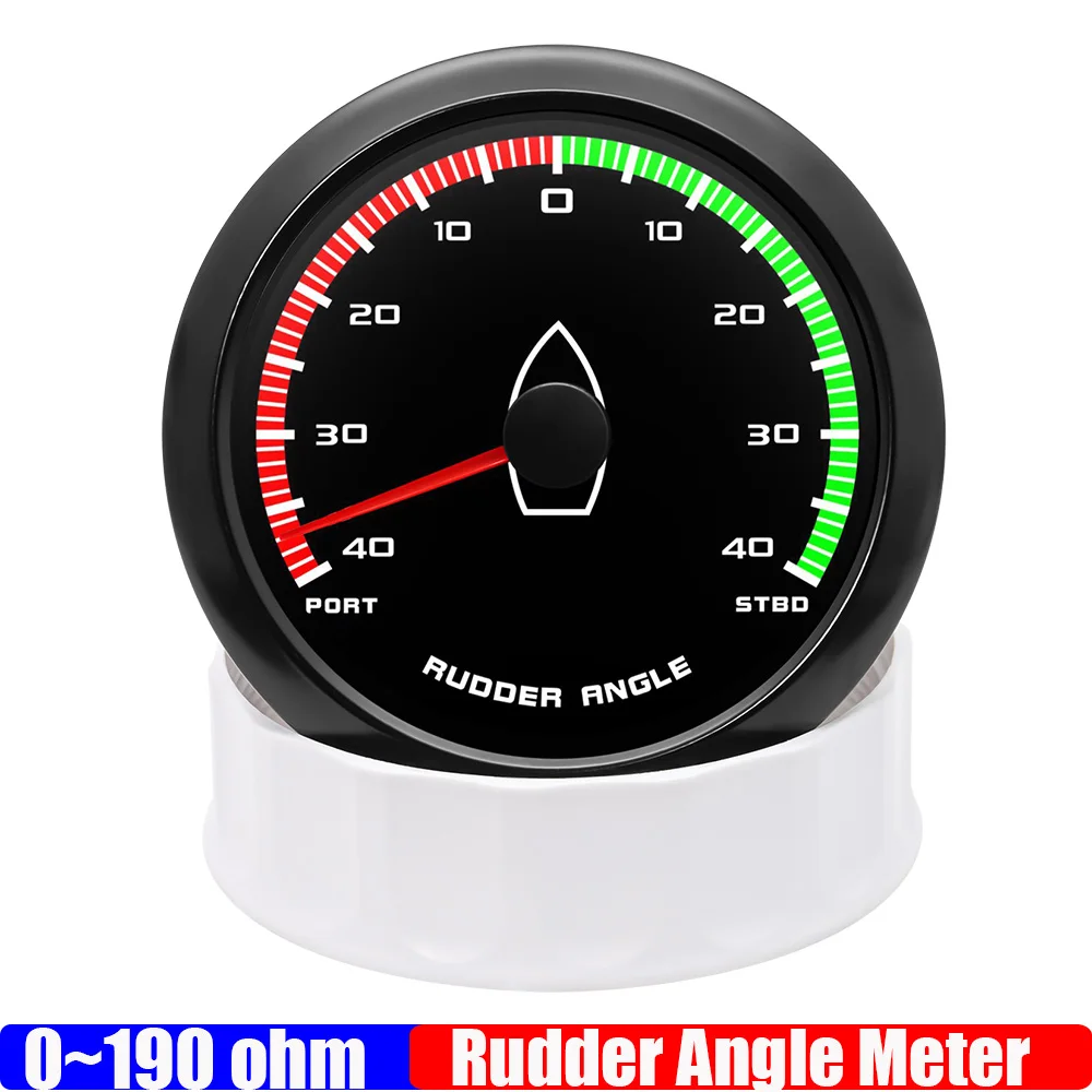 

ZMFJH Водонепроницаемый морской индикатор угла руля 85 мм PORT-STBD 0-190 Ом Измеритель угла угла руля для яхт, лодок, морской 9-32 В