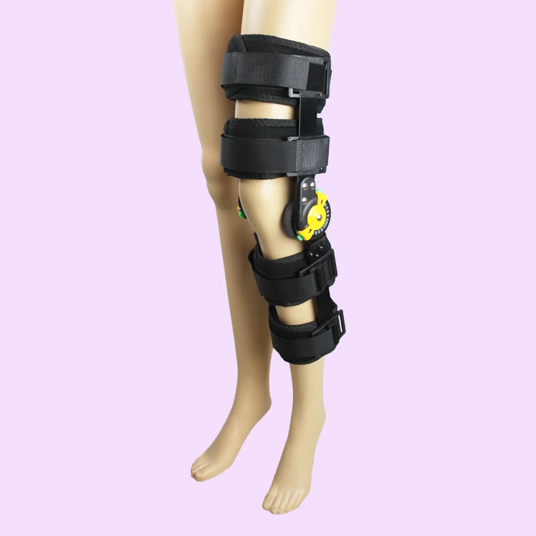 Orthosis immobilizer rom knee patella support brace stabilizer pad belt strap