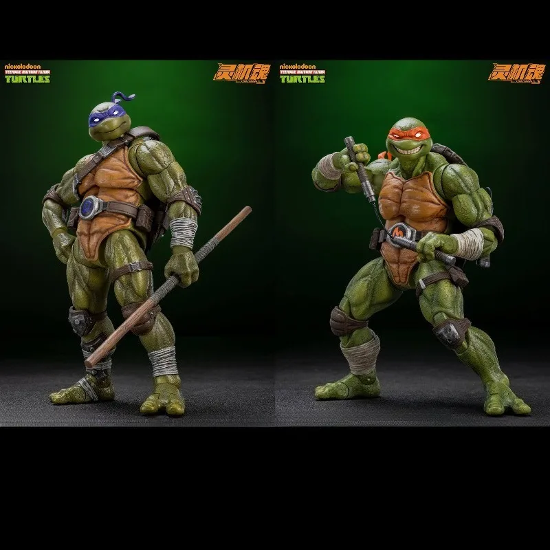 

Оригинальные коллекционные фигурки Черепашек-ниндзя: Донателло и Микеланджело, набор из 2 штук, аниме-фигурки, модели, куклы, хобби, коллекционные предметы