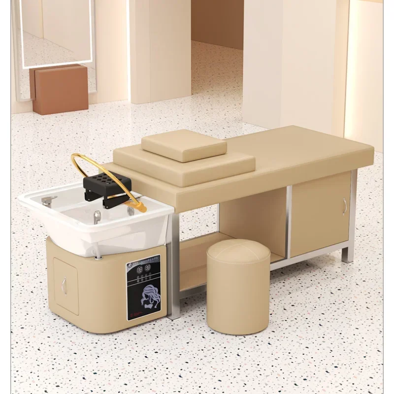 

Japanese Chair Reclining Salon Headspa Water Hairdresser Shampoo Hair Wash Stylist Chairs lavatorio spa cabelo Basin Sink