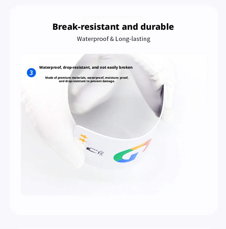 100 Stück Schwarze Wiederverwendbare Google-Bewertungs-NFC-Karten NTAG215 Premium Verschleißfest Matt-Finish Bewerten Sie uns auf Google Benutzerfreundlich – Detail 8