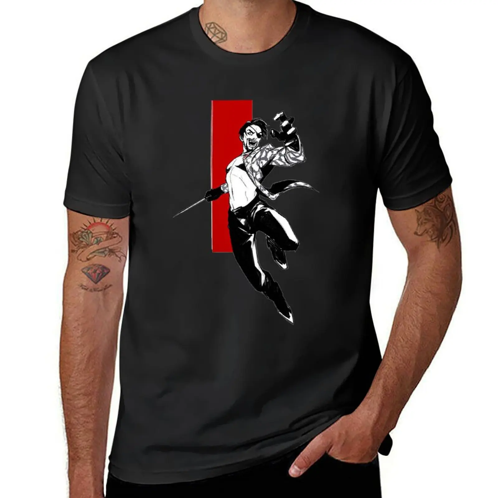 

Goro Majima Mad Dog Yakuza T-Shirt blanks oversized summer tops Men's t shirts
