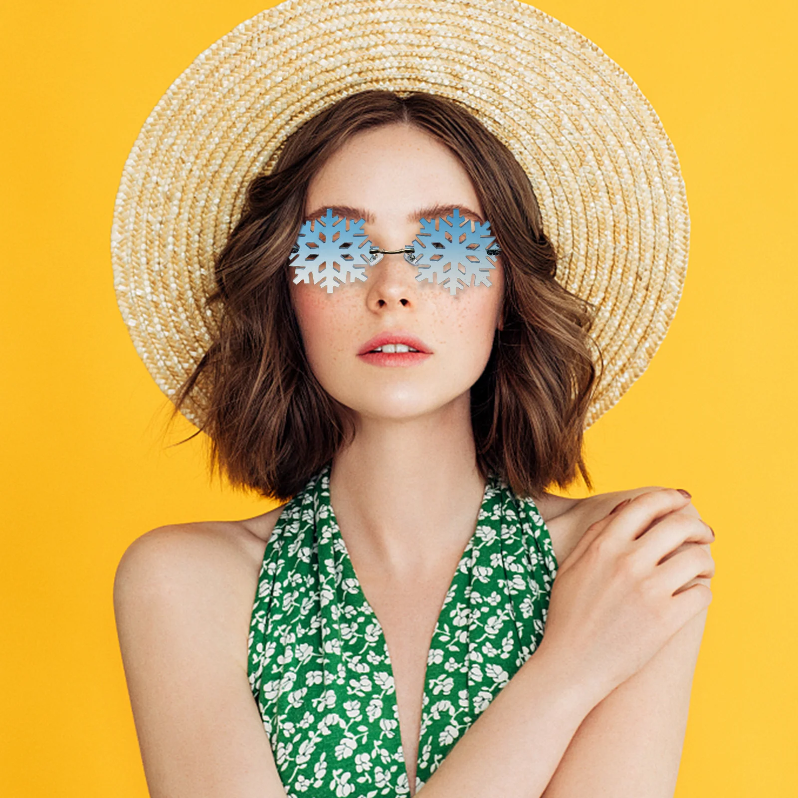 

DEARMAMY 1pc LED Sunglasses Retro Glow Glasses Metal Chic Party Accessories Prom Decor Novelty Eyewear Festive Jewelry