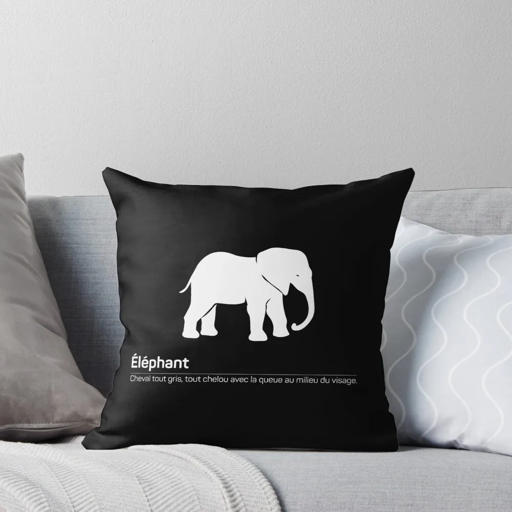 

They had elephants - Kaamelott Throw Pillow Throw Pillow Covers bed pillows pillow