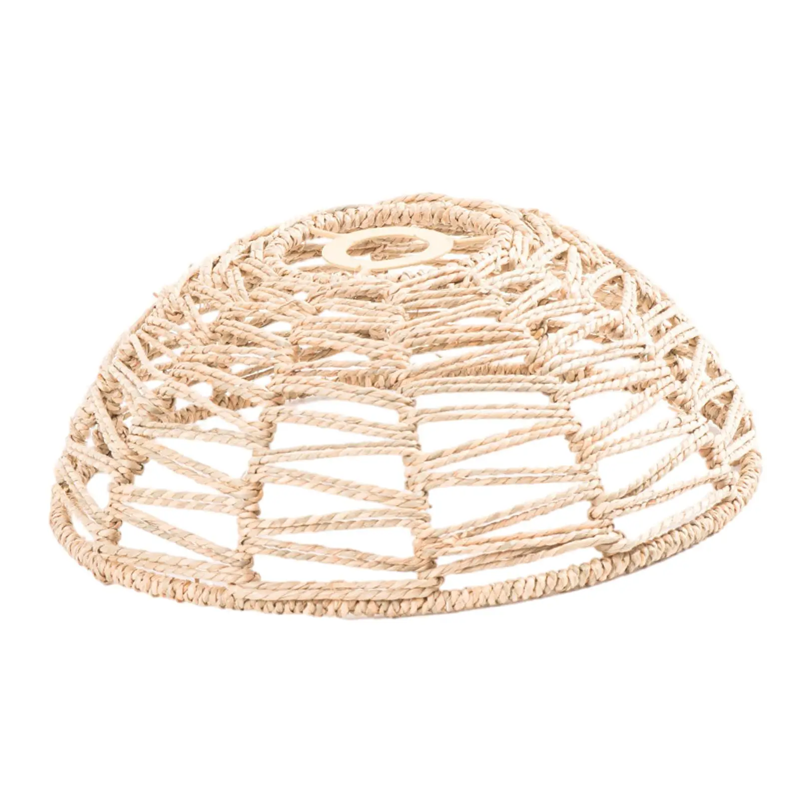 Rattan Lampshade Woven Hanging Pendant Lampshade Rustic Chandelier Lamp Cover for Floor Lamp Light Dining Table Living Room