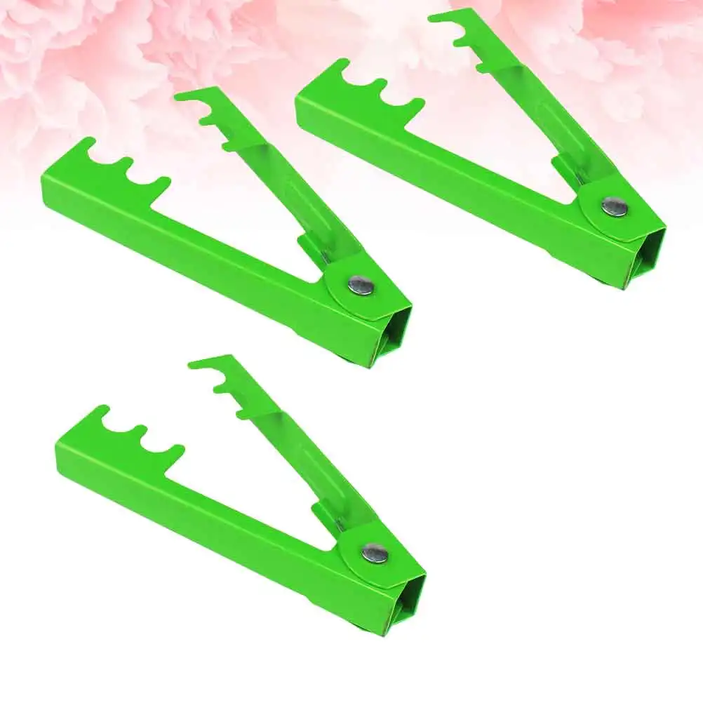 3 Stück Rosen-Dornentferner, Metall-Blumen-Stripper, Beschneidungswerkzeug für Garten, Eisen, rostbeständig, leicht, Komfortgriff, Rot