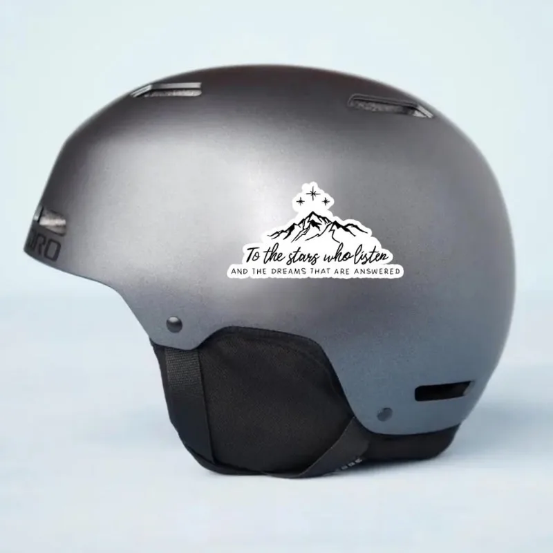 

2pcs Whimsical Nerd Stickers - "Stars Who Listen" Waterproof Vinyl Decals for Laptop, Phone & Helmet (Christmas Edition)