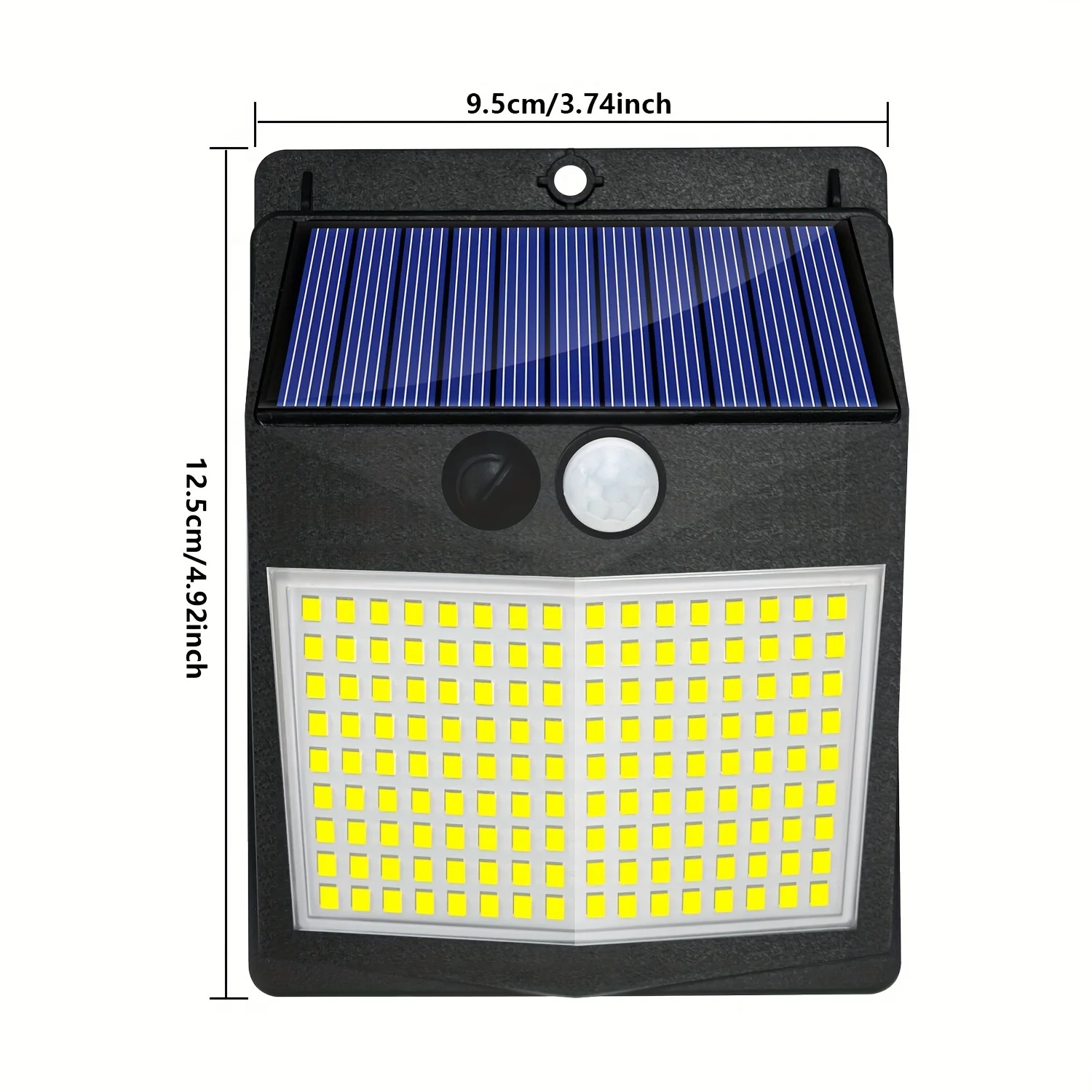 Luz solar ao ar livre com sensor de movimento, Luz LED impermeável, 3 modos de iluminação, 238