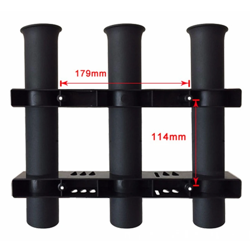 BSET MATEL Marine Fishing Rod Holder ABS Fishing Pole Racks Fishing Rod Stand-Off Tube Rod Pole Holder Lure Pliers Storage