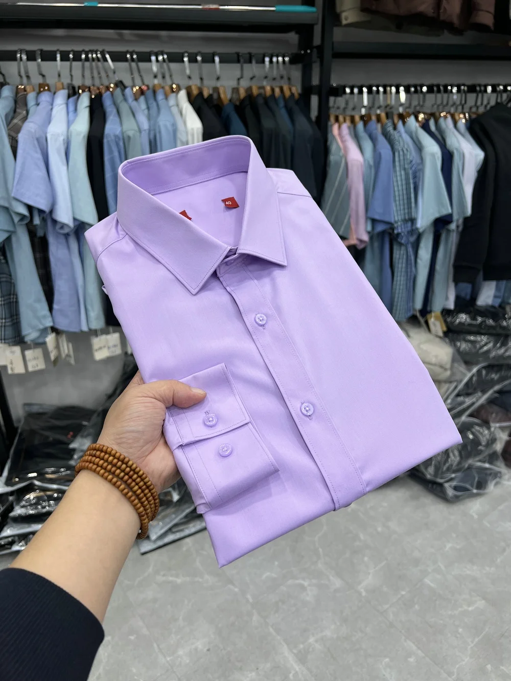 

Loose Fit Long Sve Busin Casual irt Thin Straight Cut Loose irt Dujia 4075 Code Discount Spring Faion Thin