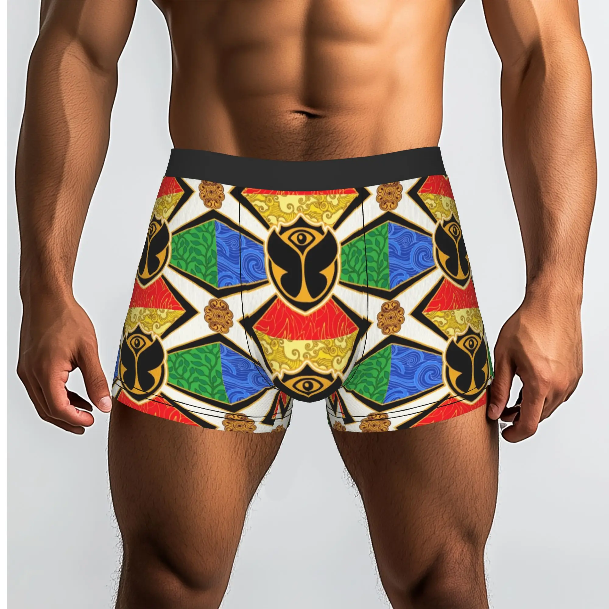 Custom Tomorrowland Flag Underwear Men Print  Boxer Briefs Shorts Panties Breathable Underpants