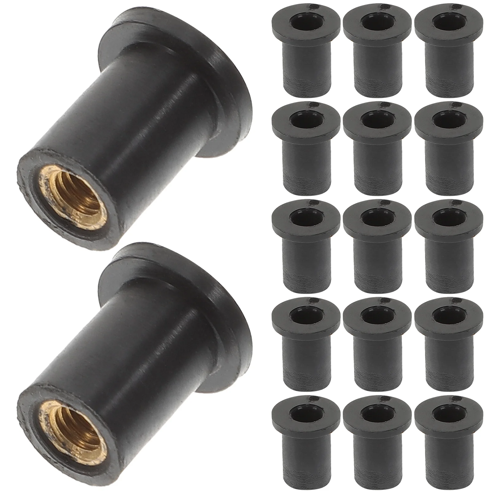 

25 Pcs Motor Bike Rubber Riveting Fastener Motorcycle Windscreen Refit Well Nut Part for Nuts