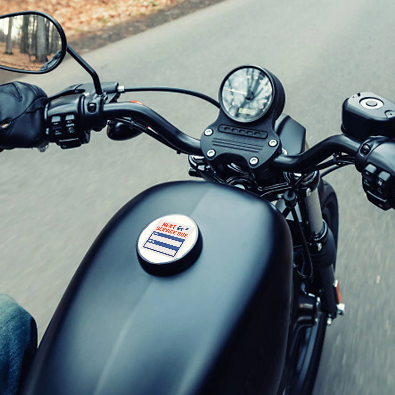 150 قطعة لفة من ملصقات السيارات المفكرة قسط مقاوم للماء لاصق خدمة بسبب تذكير تسميات لتغيير زيت صيانة السيارات #3