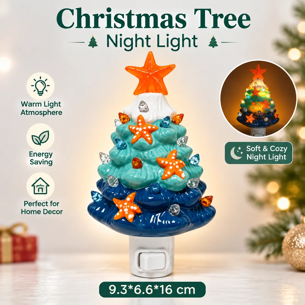 New starfish Christmas tree ornament window ornament Christmas tree ocean starfish ornament