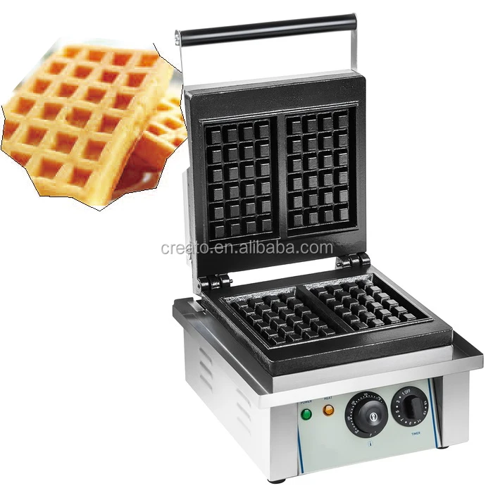 Belgian style Square shape thick rotary waffle maker