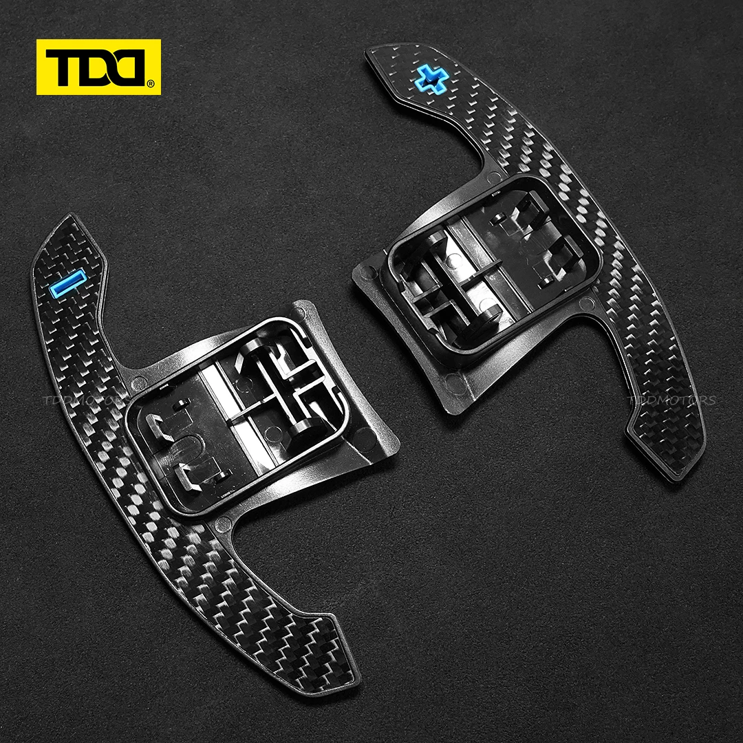 For BMW F20 F30 F32 F34 F36 F80 G20 G30 G05 G31 G38 G42 F30 F31 1 2 3 4 5 7 Series Carbon Fiber Steering Wheel Paddle Shifter - view 5