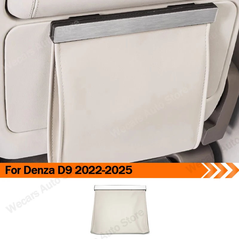 

For BYD Denza D9 2022+Magnetic Rear Seat Backrest Waste Bag Storage Pouch Original Colour Interior Upgrade Auto Accessories 1PCS