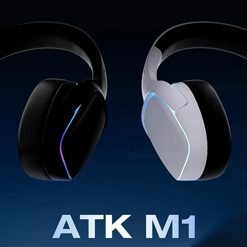 سماعة الألعاب اللاسلكية ATK Mercury M1 - ثلاثة أوضاع للرياضات الإلكترونية مع ميكروفون بصوت محيطي افتراضي 7.1 للكمبيوتر