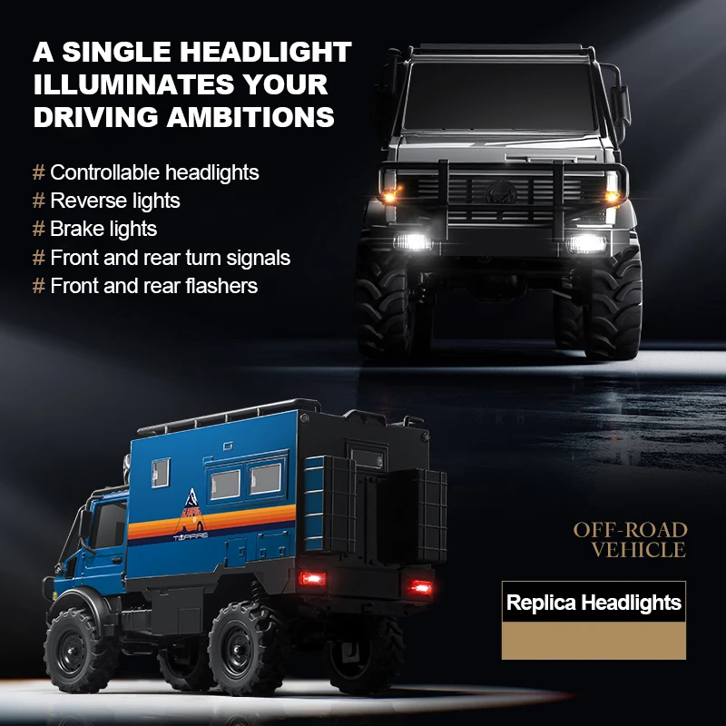 MN333 RC coche 1/18 media tarjeta tracción en las cuatro ruedas dirección del acelerador proporcional completo 4WD escalada vehículo todoterreno juguete para regalo niño