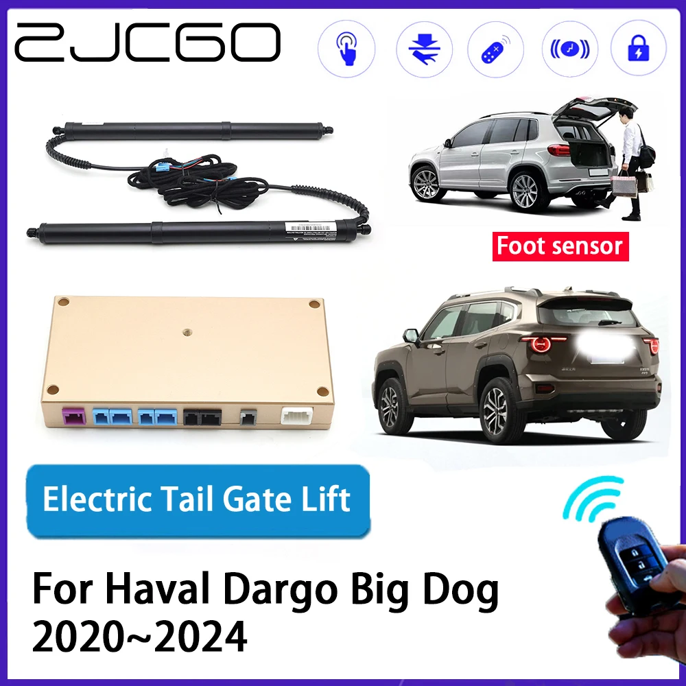 

ZJCGO Car Auto Trunk intelligent Electric Tail Gate Lift Automatic Tailgate Opener for Haval Dargo Big Dog 2020~2024