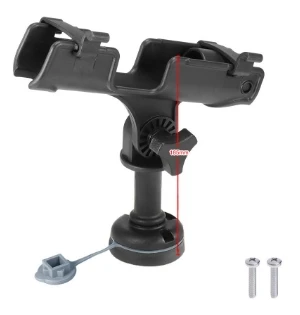 Kayak Fishing Rod Holder Universal Fit Kit Allows for 360-degree Adjustment Canoe Draft Fishing Boat Powerlock Rod Holder