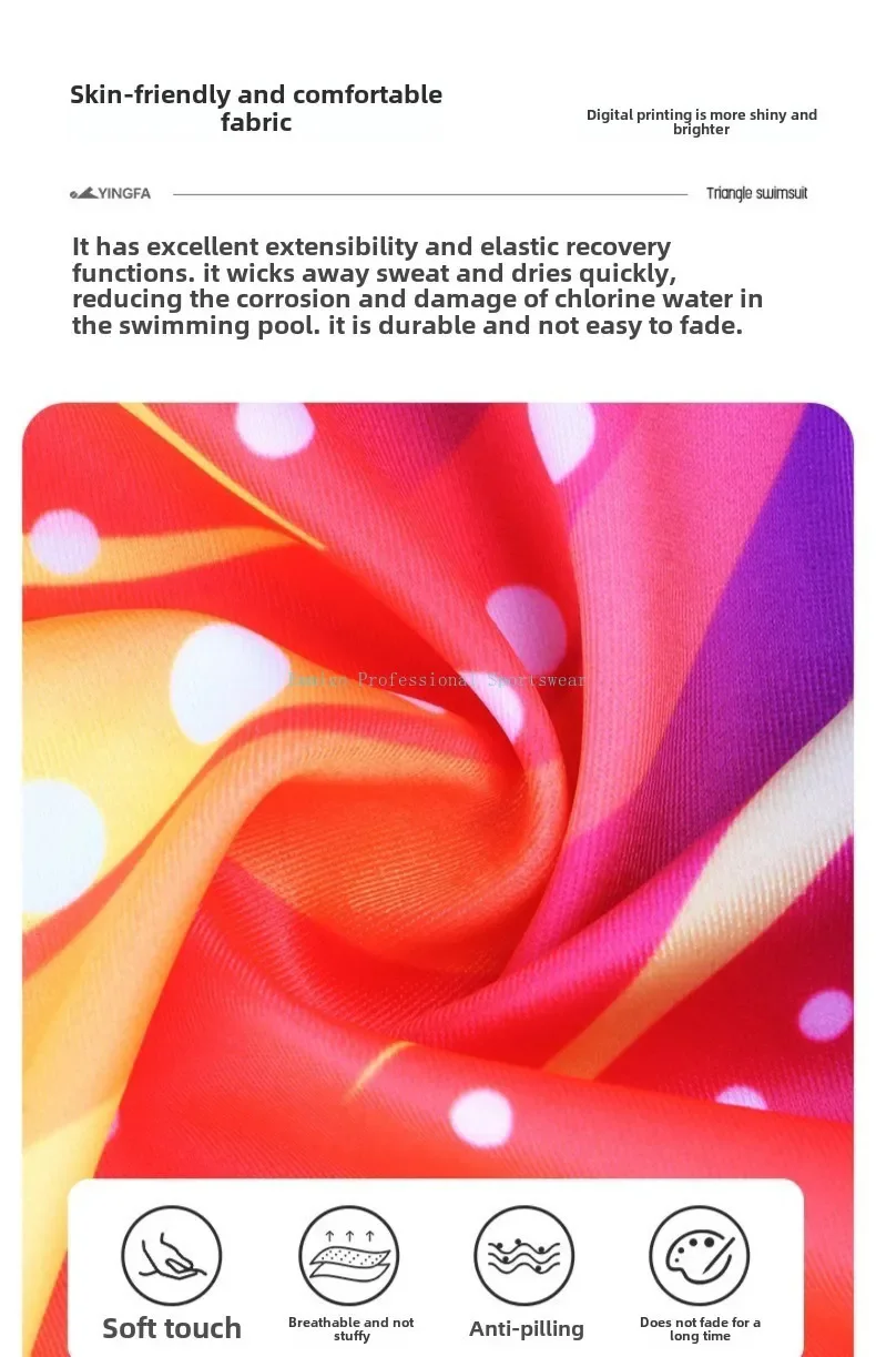Neuer Yingfa-Badeanzug für Damen, professioneller Renn-Badeanzug, schnell trocknende Sport-Dreieck-Badebekleidung – Detail 5