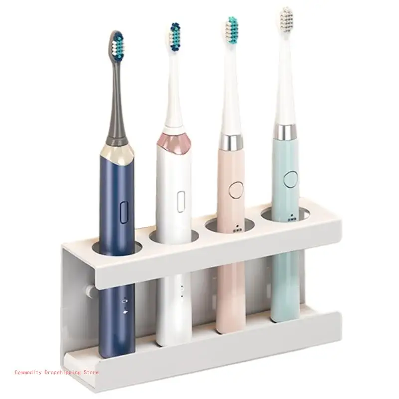 Wall Mounted Toothbrush Holder for Shower,Tooth Brush and Toothpaste Organizers, Hanger for Dorms Bathrooms, 2 Slots, 12 Slots