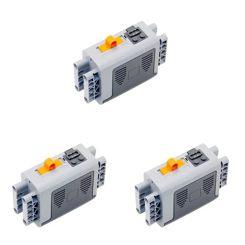 FIZP 3X MOC Building Blocks Technical Parts 8881 AA Battery Box Multi Power Functions Tool PF Model Sets Building Blocks