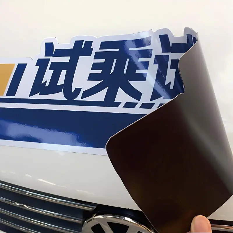 Custom Car Fridge Magnets Sticker and Personalized Logo Promotional Personalized PVC Material Stickers DIY Your Own Labels
