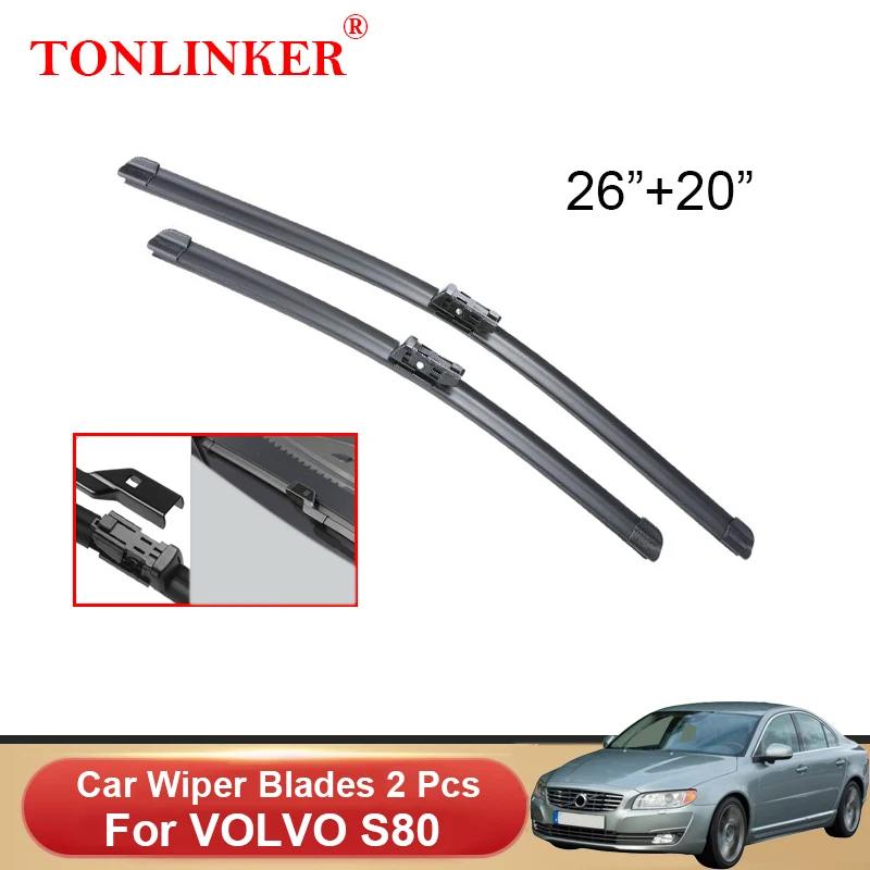 

Автомобильные щетки стеклоочистителя TONLINKER для VOLVO S80 II 2010-2016 D4 D5 T5 T6, автомобильные аксессуары, щетки стеклоочистителя переднего стекла, резак