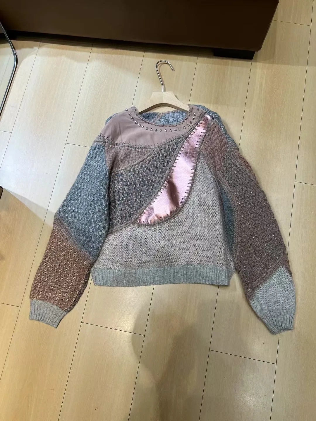 

BC Cashmere And Mohair Pullover Super Soft and Comfy Warm Knitwear 2025 New Hot Sale Sweater Patchwork Women's Clothing