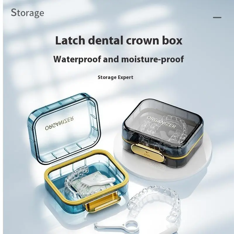 

Запираемый водонепроницаемый и влагостойкий чехол для выравнивания - безопасное хранилище для выравнивателей зубов, чехол для подтяжек, портативный органайзер, стоматологический