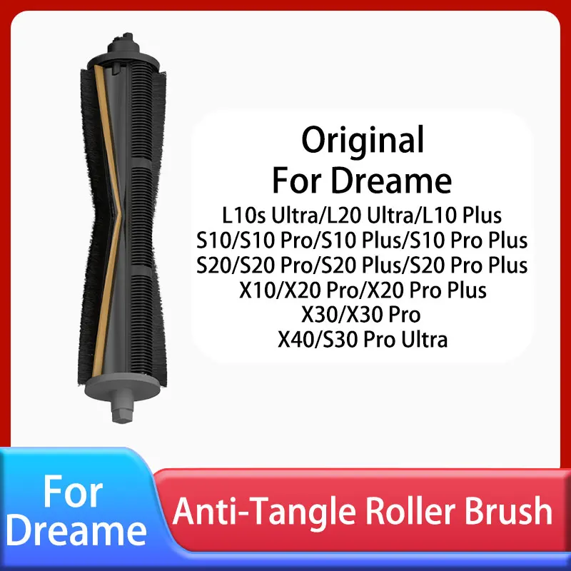 

Cutting Hair Anti-Tangle Roller Brush For Dreame L10S Ultra L20 Ultra LX10 X20 Pro X30 X30 Pro L30 Ultra X40 S30 Pro Ultra Parts