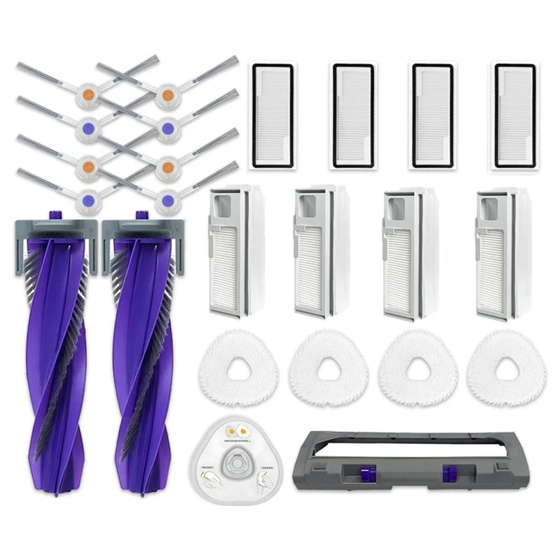 

For Narwal Freo X Ultra / Narwal J4 / J4 Lite Robot Vacuum Cleaner Parts Main Side Brush HEPA Filter Mop Pad Replacement