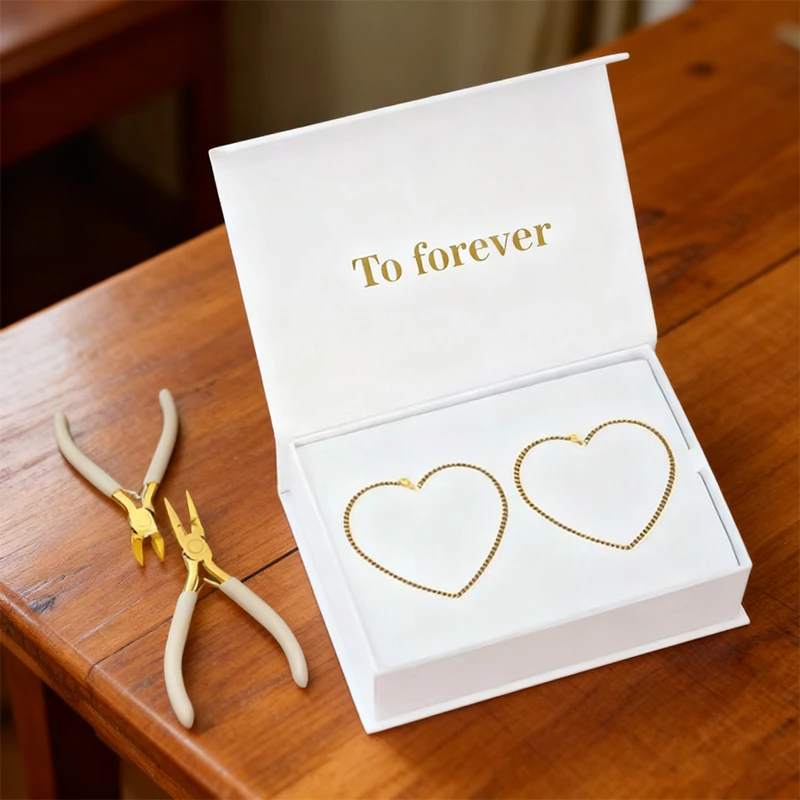 2025 nueva pulsera eterna permanente joyería de pareja DIY Kit de pulsera de moda regalo de San Valentín para amante se acepta envío directo