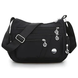 New Shoulder Messenger Bag Women Fashion Waterproof Nylon Oxford Crossbody Bag High Quality Messenger Handbags Travel Wallet