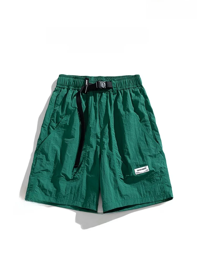 

KITH Мужская повседневная рабочая одежда orts Ice Silk Beach Five-Point Loose Thin Straight Leg Summer Faion Youth Active Sle orts