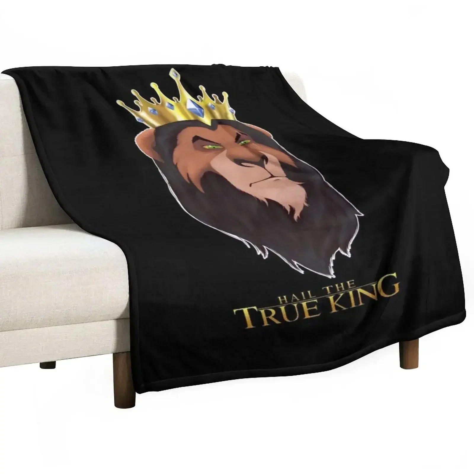 Hail the True King Throw Blanket halloween Hairys Cute Plaid Hair For Baby Softest Blankets