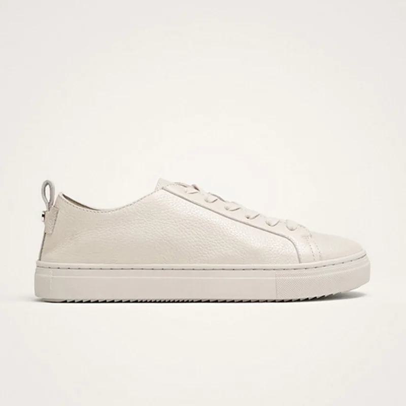 MOOQDAAX Nordic Minimalist Women's  Women's  Summer Leather Casual Board Shoes Cowhide Casual Shoes Breathable Shoes