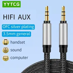 YYTCG AUX Cable Jack 3.5mm Audio Cable 3.5 Mm Jack Speaker Cable ForHeadphones Car AUX Cord