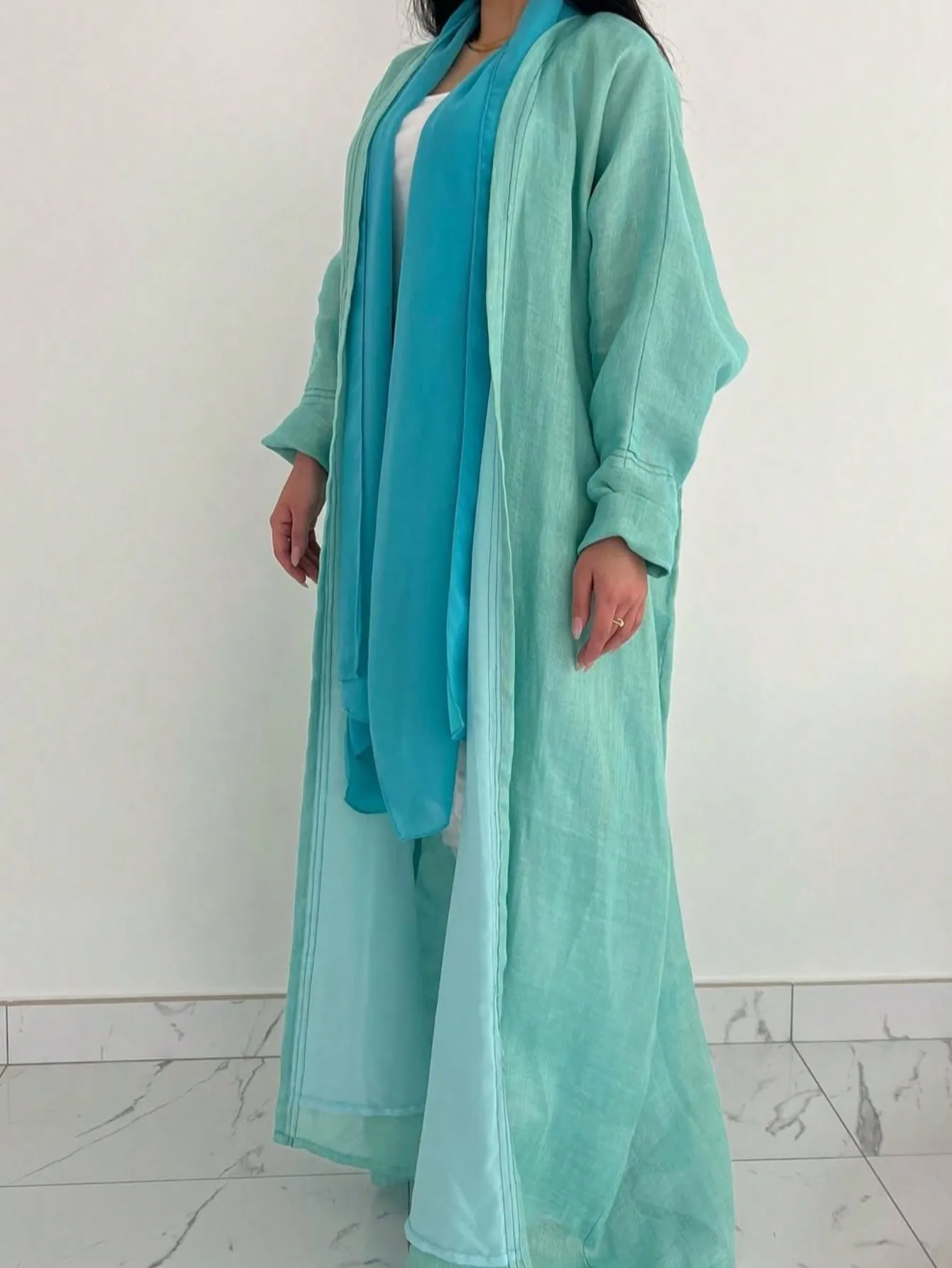 中東エスニック服フルスリーブ固体ルーズアバヤイスラム教徒女性アバヤカジュアルカフタンイスラムマキシドレス Jilbabs