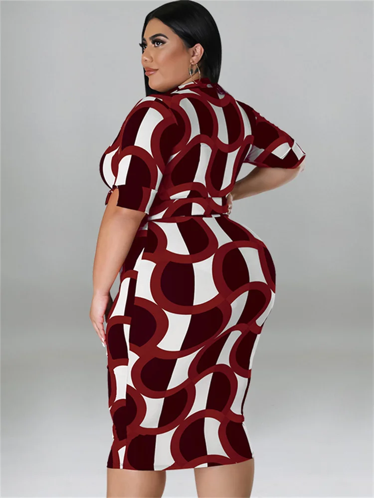 Wmstar Plus Size sukienki na imprezę Bodycon damskie ubrania z rękawem Sexy Maxi sukienka biurowa pani z paskiem hurtowa wysyłka Dropshipping