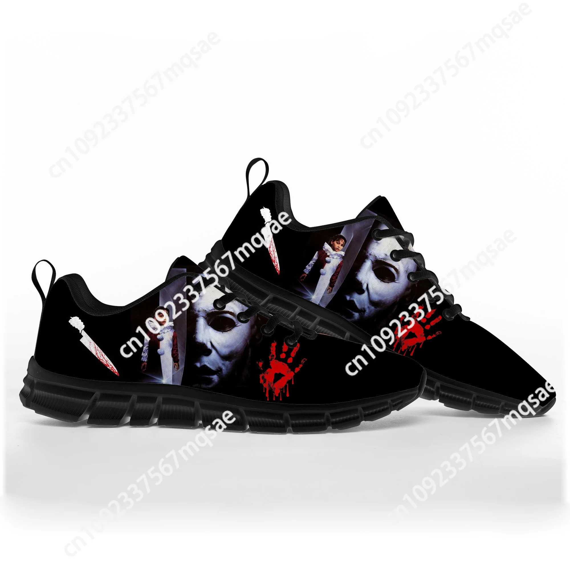 Horror Halloween Sports Shoes Michael Myers Mens Womens Teenager Kids Children Sneakers Casual Custom High Quality Couple Shoes