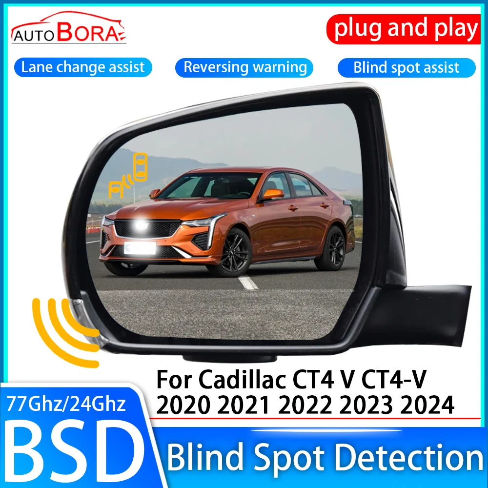 ZhuCamX Car Blind Spot Detection System BSD BSA BSM Sensor Drive Rear Mirror Monitoring for Cadillac CT4 V CT4-V 2020~2024