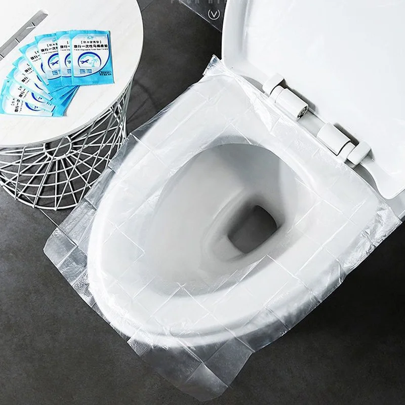 10-50pcs Bathroom Accessories Disposable Toilet Seats Cover Portable Travel Paper Pad Mat Set Seats Bowl Bathrooms Products Home