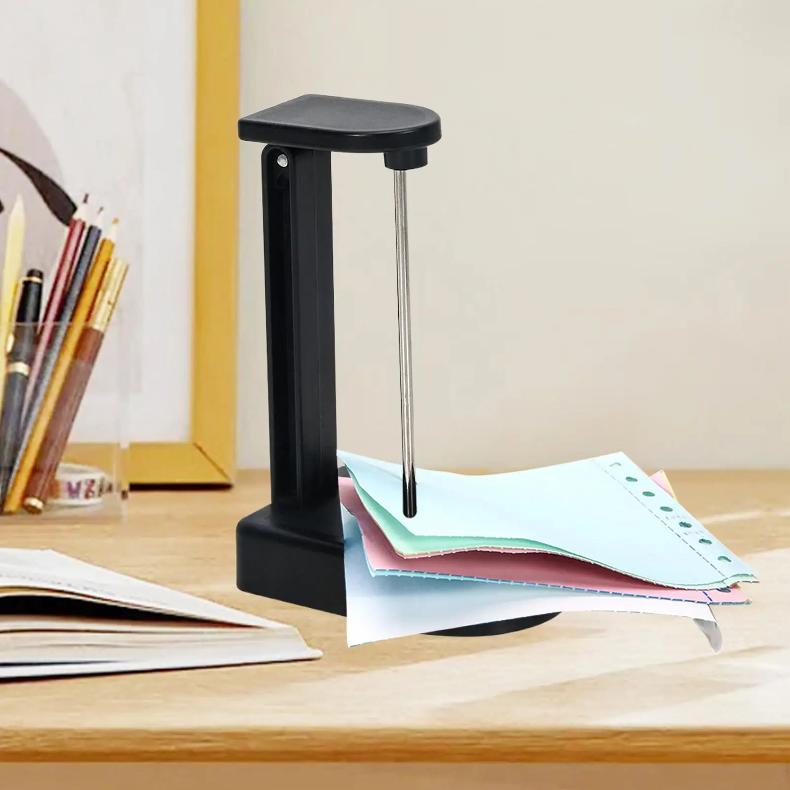 Receipt Holder Stabber Restaurant Bill Holder For Desktop Non-slip Paper Note Storage Stand Compact Check Stub Organizer For