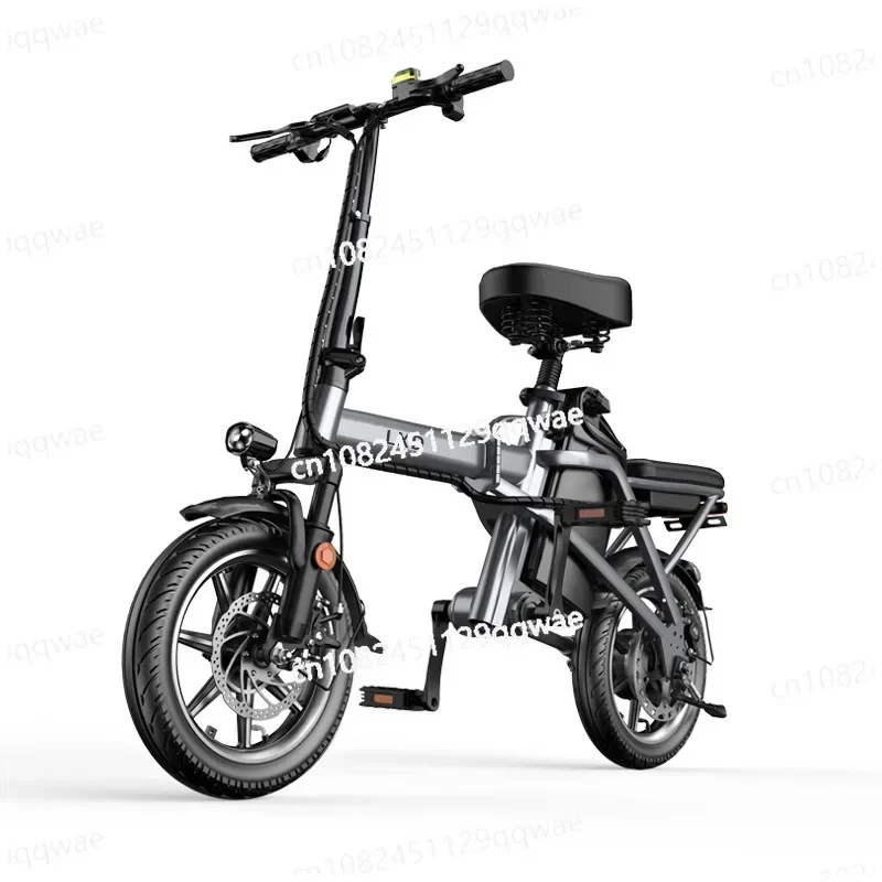 

Electric Bike for Adults 600W Peak Motor, 20 mph Folding Ebike, 14" Adults Electric Bicycles,3 Levels Assist,Multi-Shock Ebike
